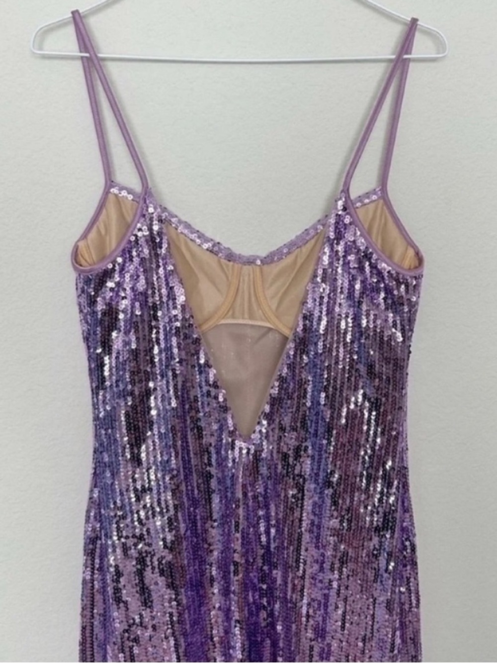 Galvan London Berlin Mirrored Sequin Bustier Midi Dress NWT - Picture 8 of 12